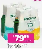 Game Belgravia Dry Lemon Or Gin & Tonic-6 x 275ml Per Pack offer