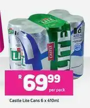 Game Castle Lite Cans-6 x 410ml Per Pack offer