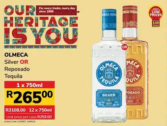 Olmeca Silver OR Reposado Tequila