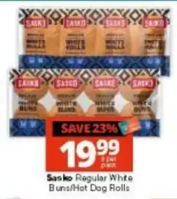 Checkers Sasko Regular White Buns/Hot Dog Rolls offer
