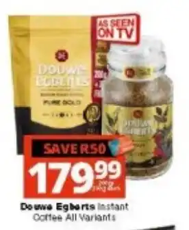 Douwe Egberts Instant Coffee All Variants