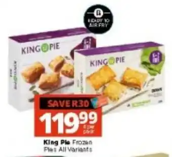Checkers King Pie Frozen Pies offer