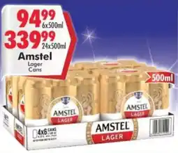 Prestons Amstel Lager Cans offer