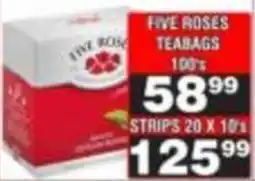 Advance Cash n Carry FIVE ROSES TEABAGS offer