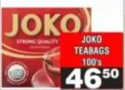 Advance Cash n Carry JOKO TEABAGS offer