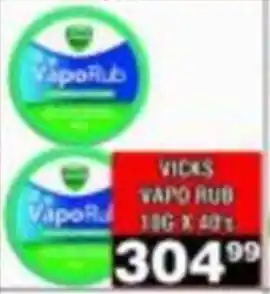 Advance Cash n Carry Vicks VapoRub offer