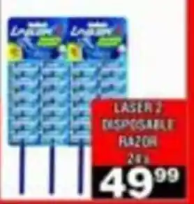 Advance Cash n Carry Laser 2 Disposable Razor offer