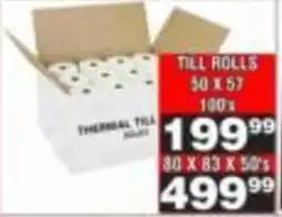 Advance Cash n Carry THERMAL TILL ROLLS offer