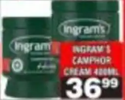 Advance Cash n Carry Ingram's Camphor Cream offer