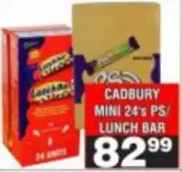 Advance Cash n Carry Cadbury Mini 24's PS/ Lunch Bar offer