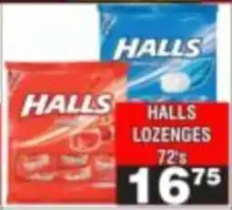 Advance Cash n Carry Halls Lozenges offer