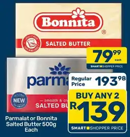 Pick n Pay Hypermarket Parmalat or Bonnita Salted Butter offer
