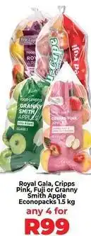 Food Lover's Market Apple - royal gala, cripps pink, fuji or granny smith econopacks offer