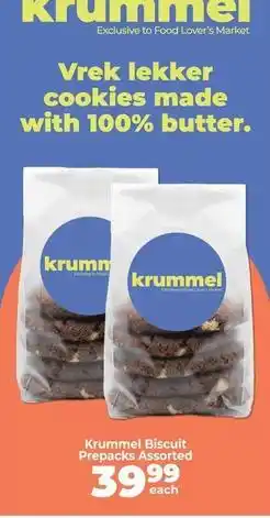 Food Lover's Market Food lover's market - krummel biscuit prepacks assorted offer