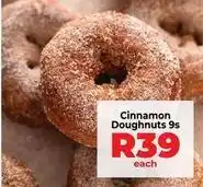 Food Lover's Market Cinnamon doughnuts offer