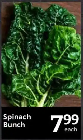Oxford Freshmarket Spinach Bunch offer