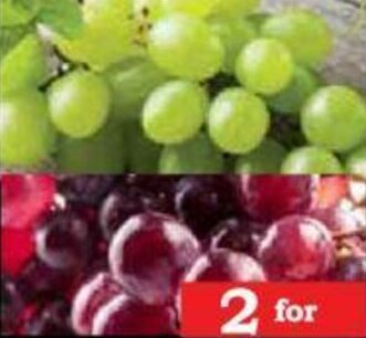 Oxford Freshmarket Red/White Grapes Punnet offer