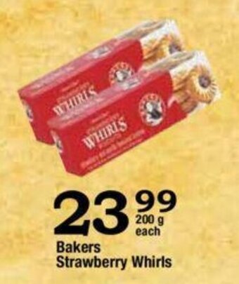 Oxford Freshmarket Bakers Strawberry Whirls 200g offer