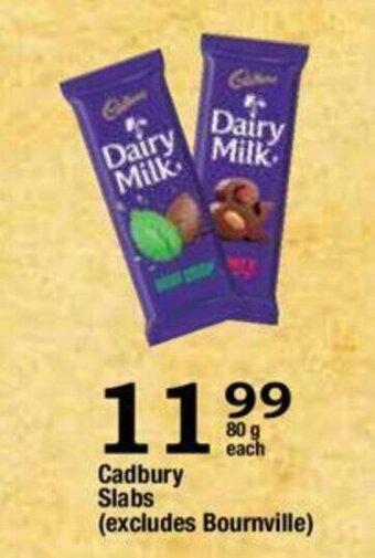 Oxford Freshmarket Cadbury Slabs 80g offer
