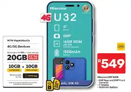 Pick n Pay Hypermarket Hisense U32 16GB offer