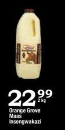 Oxford Freshmarket Orange Grove Maas Insengwakazi 2kg offer