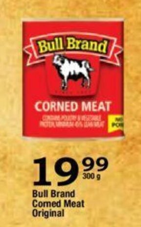 Oxford Freshmarket Bull Brand Corned Meat Original 300g offer