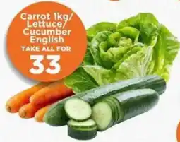 Check Star Carrot 1kg/Lettuce/Cucumber English offer