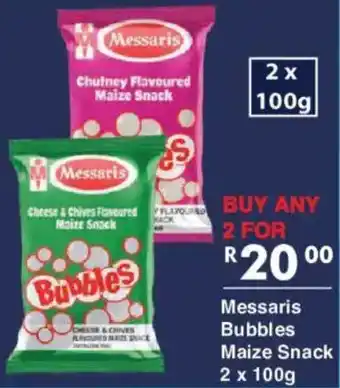 President Hyper Messaris Bubbles Maize Snack offer