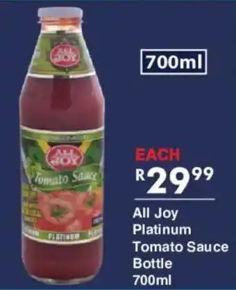 All Joy Platinum Tomato Sauce Bottle