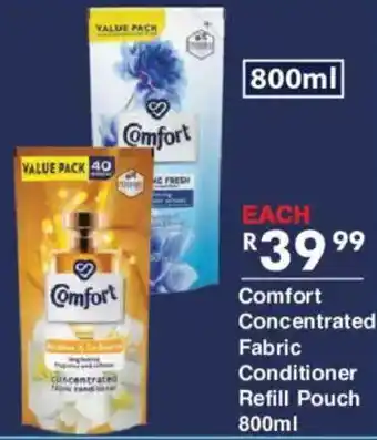 Comfort Concentrated Fabric Conditioner Refill Pouch