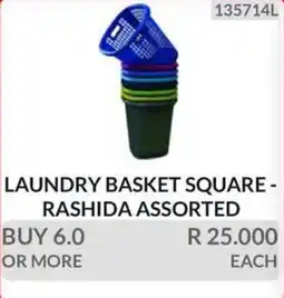KitKat Cash and Carry LAUNDRY BASKET SQUARE - RASHIDA ASSORTED offer