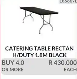 KitKat Cash and Carry CATERING TABLE RECTAN H/DUTY 1.8M BLACK offer