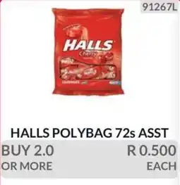 KitKat Cash and Carry HALLS POLYBAG 72s ASST offer