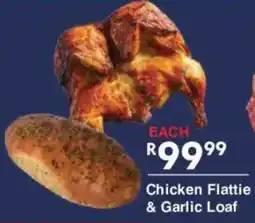 President Hyper Chicken Flattie & Garlic Loaf offer
