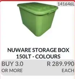 KitKat Cash and Carry NUWARE STORAGE BOX 150LT - COLOURS offer