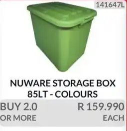 KitKat Cash and Carry NUWARE STORAGE BOX 85LT - COLOURS offer