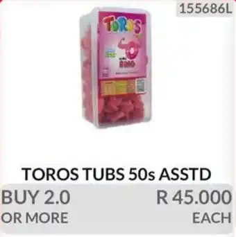 TOROS TUBS 50s Assorted