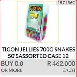 KitKat Cash and Carry TIGON JELLIES SNACKS Assorted offer