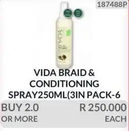 KitKat Cash and Carry VIDA BRAID & CONDITIONING SPRAY offer