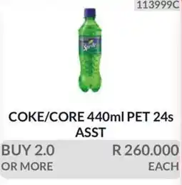 KitKat Cash and Carry Coke/Core 440ml PET Assorted offer