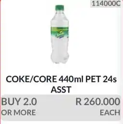 KitKat Cash and Carry Coke/Core 440ml PET Assorted offer