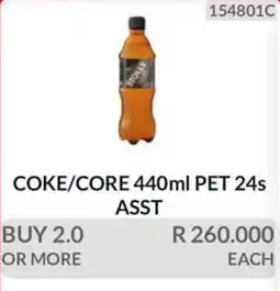 KitKat Cash and Carry COKE/CORE 440ml PET Assorted offer