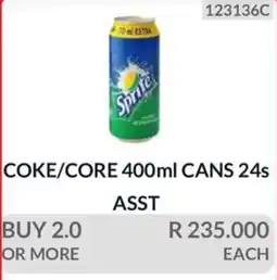 KitKat Cash and Carry Sprite 400ml Cans Assorted offer