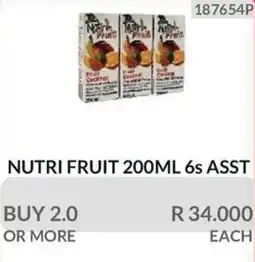 KitKat Cash and Carry NUTRI FRUIT 200ML 6s ASST offer