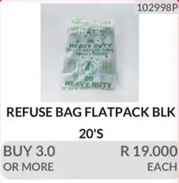 KitKat Cash and Carry REFUSE BAG FLATPACK BLK offer