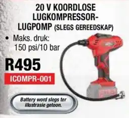 Adendorff Machinery Mart 20 V KOORDLOSE LUGKOMPRESSOR-LUGPOMP offer