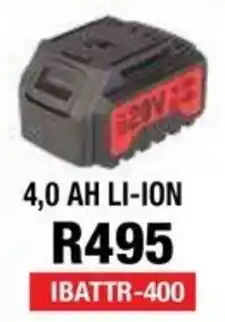 Adendorff Machinery Mart 4,0 AH LI-ION R495 offer