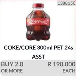 KitKat Cash and Carry Coke/Core 300ml PET Assorted offer