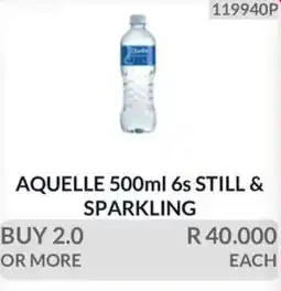 KitKat Cash and Carry AQUELLE 500ml 6s STILL & SPARKLING offer