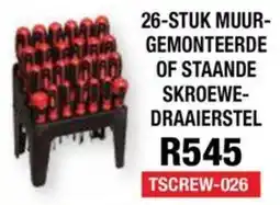 Adendorff Machinery Mart 26-STUK MUUR-GEMONTEERDE OF STAANDE SKROEWE-DRAAIERSTEL offer